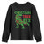 Christmas Dinosaur Youth Sweatshirt Funny Tree Rex Xmas Light - Wonder Print Shop