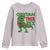 Christmas Dinosaur Youth Sweatshirt Funny Tree Rex Xmas Light - Wonder Print Shop