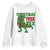 Christmas Dinosaur Youth Sweatshirt Funny Tree Rex Xmas Light - Wonder Print Shop