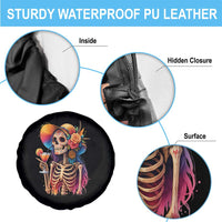 Funny Summer Sugar Skull Cocktail Lover Spare Tire Cover