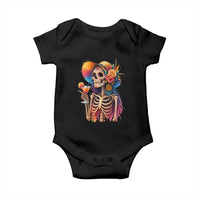Funny Summer Sugar Skull Cocktail Lover Baby Onesie