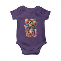 Funny Summer Sugar Skull Cocktail Lover Baby Onesie