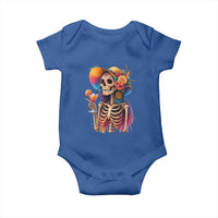 Funny Summer Sugar Skull Cocktail Lover Baby Onesie