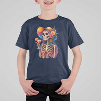 Funny Summer Sugar Skull Cocktail Lover T Shirt For Kid