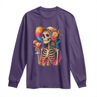 Funny Summer Sugar Skull Cocktail Lover Long Sleeve Shirt
