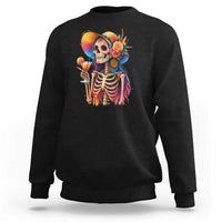 Funny Summer Sugar Skull Cocktail Lover Sweatshirt