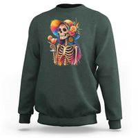 Funny Summer Sugar Skull Cocktail Lover Sweatshirt