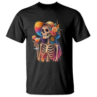 Funny Summer Sugar Skull Cocktail Lover T Shirt