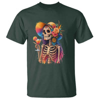 Funny Summer Sugar Skull Cocktail Lover T Shirt