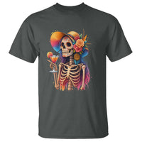 Funny Summer Sugar Skull Cocktail Lover T Shirt