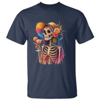 Funny Summer Sugar Skull Cocktail Lover T Shirt