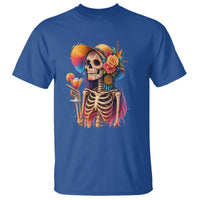 Funny Summer Sugar Skull Cocktail Lover T Shirt