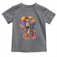 Funny Summer Sugar Skull Cocktail Lover Toddler T Shirt