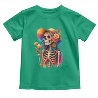 Funny Summer Sugar Skull Cocktail Lover Toddler T Shirt