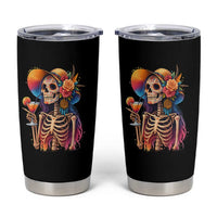 Funny Summer Sugar Skull Cocktail Lover Tumbler Cup