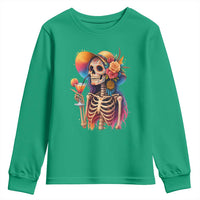 Funny Summer Sugar Skull Cocktail Lover Youth Sweatshirt