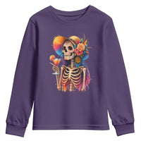 Funny Summer Sugar Skull Cocktail Lover Youth Sweatshirt