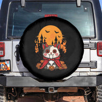 Halloween Cat Spare Tire Cover Horror Vampire Kawaii Chibi Kitten - Wonder Print Shop