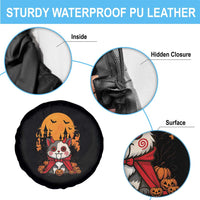 Halloween Cat Spare Tire Cover Horror Vampire Kawaii Chibi Kitten - Wonder Print Shop