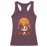 Halloween Cat Racerback Tank Top Horror Vampire Kawaii Chibi Kitten - Wonder Print Shop