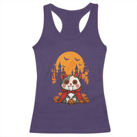 Halloween Cat Racerback Tank Top Horror Vampire Kawaii Chibi Kitten - Wonder Print Shop