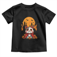 Halloween Cat Toddler T Shirt Horror Vampire Kawaii Chibi Kitten - Wonder Print Shop