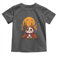 Halloween Cat Toddler T Shirt Horror Vampire Kawaii Chibi Kitten - Wonder Print Shop