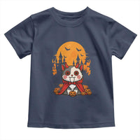 Halloween Cat Toddler T Shirt Horror Vampire Kawaii Chibi Kitten - Wonder Print Shop