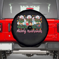 Christmas Nurse Spare Tire Cover Funny Merry Nursemas Pine Tree - Wonder Print Shop