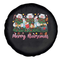 Christmas Nurse Spare Tire Cover Funny Merry Nursemas Pine Tree - Wonder Print Shop