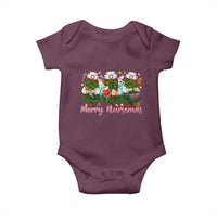 Christmas Nurse Baby Onesie Funny Merry Nursemas Pine Tree - Wonder Print Shop