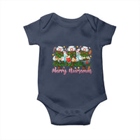 Christmas Nurse Baby Onesie Funny Merry Nursemas Pine Tree - Wonder Print Shop