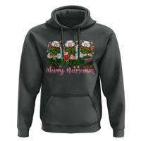 Christmas Nurse Hoodie Funny Merry Nursemas Pine Tree - Wonder Print Shop