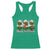 Christmas Nurse Racerback Tank Top Funny Merry Nursemas Pine Tree - Wonder Print Shop