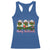 Christmas Nurse Racerback Tank Top Funny Merry Nursemas Pine Tree - Wonder Print Shop