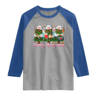 Christmas Nurse Raglan Shirt Funny Merry Nursemas Pine Tree - Wonder Print Shop