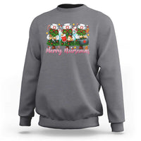Christmas Nurse Sweatshirt Funny Merry Nursemas Pine Tree - Wonder Print Shop