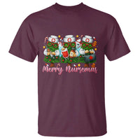 Christmas Nurse T Shirt Funny Merry Nursemas Pine Tree - Wonder Print Shop