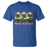 Christmas Nurse T Shirt Funny Merry Nursemas Pine Tree - Wonder Print Shop