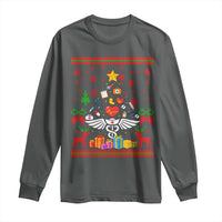 Funny Christmas Healthcare Worker Long Sleeve Shirt Nurses And Doctors Pine Tree - Wonder Print Shop