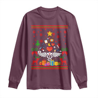 Funny Christmas Healthcare Worker Long Sleeve Shirt Nurses And Doctors Pine Tree - Wonder Print Shop