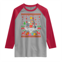 Funny Christmas Healthcare Worker Raglan Shirt Nurses And Doctors Pine Tree - Wonder Print Shop
