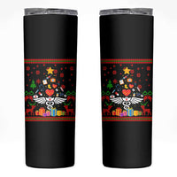 Funny Christmas Healthcare Worker Skinny Tumbler Nurses And Doctors Pine Tree