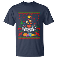 Funny Christmas Healthcare Worker T Shirt Nurses And Doctors Pine Tree - Wonder Print Shop