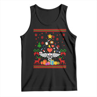 Funny Christmas Healthcare Worker Tank Top Nurses And Doctors Pine Tree - Wonder Print Shop