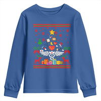 Funny Christmas Healthcare Worker Youth Sweatshirt Nurses And Doctors Pine Tree - Wonder Print Shop
