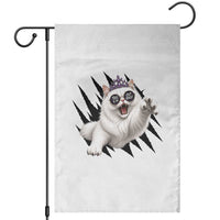 Funny Princess Cat With Featuring Scratch Effect Printed Garden Flag This Is An Outrage