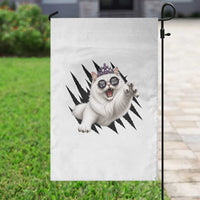 Funny Princess Cat With Featuring Scratch Effect Printed Garden Flag This Is An Outrage