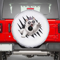 Funny Princess Cat With Featuring Scratch Effect Printed Spare Tire Cover This Is An Outrage