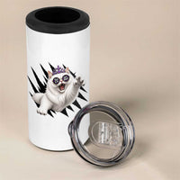 Funny Princess Cat With Featuring Scratch Effect Printed 4 in 1 Can Cooler Tumbler This Is An Outrage